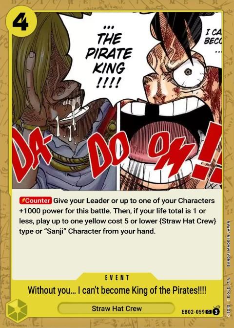 Without Your Help I Can't Become the King of the Pirates!!!!