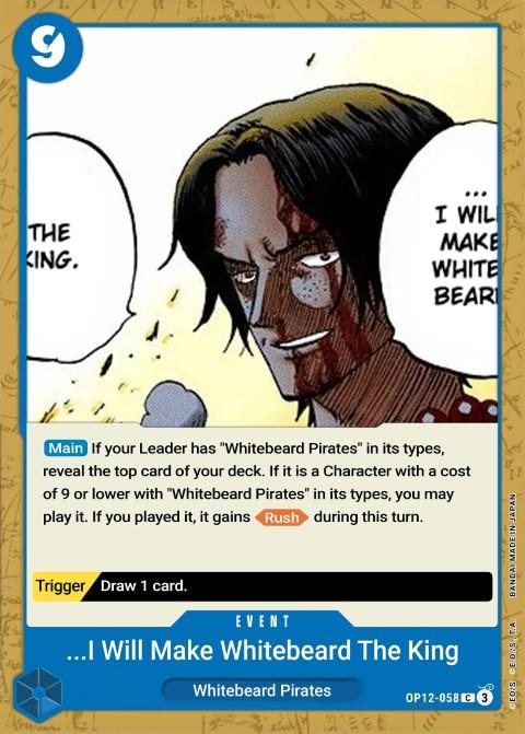 I Will Make Whitebeard the King of the Pirates