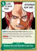 Withdraw Now and Allow Me to Save Face