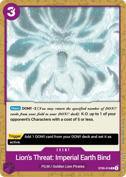Lion's Threat Imperial Earth Bind